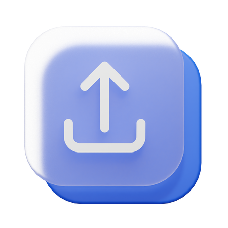 Upload  3D Icon
