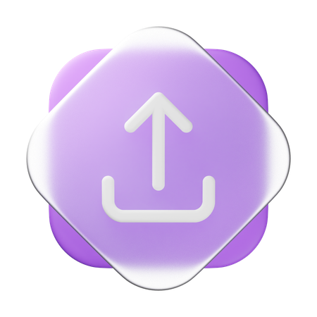 Upload  3D Icon