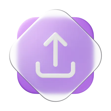 Upload  3D Icon