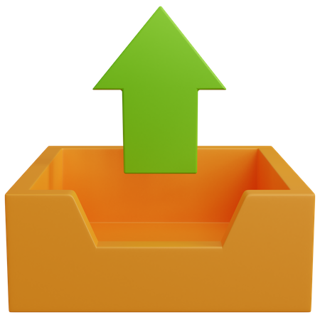 Upload  3D Icon