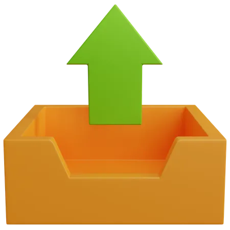 Upload  3D Icon