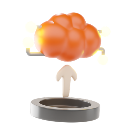 Upload  3D Icon