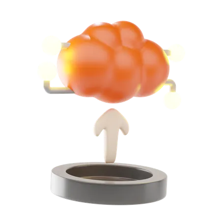Upload  3D Icon