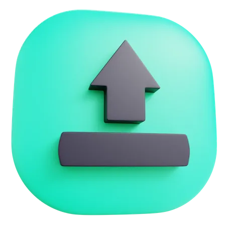 Upload  3D Icon