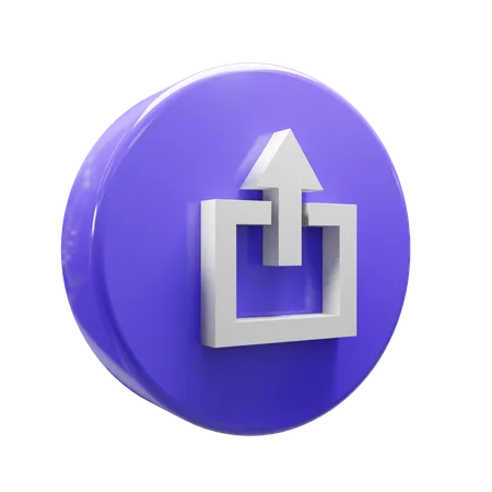 Upload  3D Icon