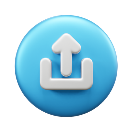 Upload  3D Icon