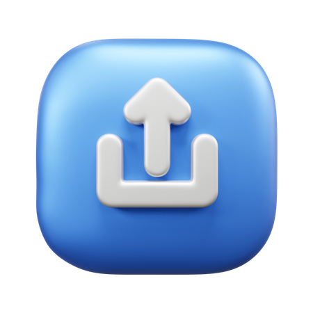 Upload  3D Icon