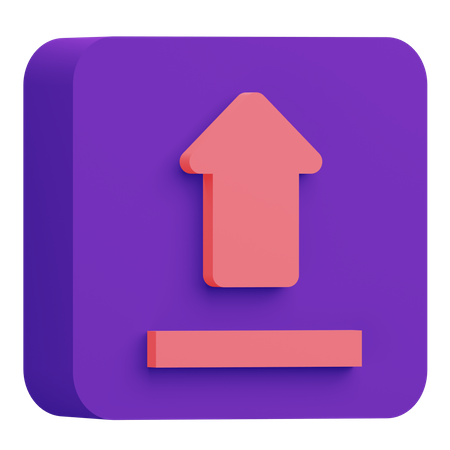 Upload  3D Icon