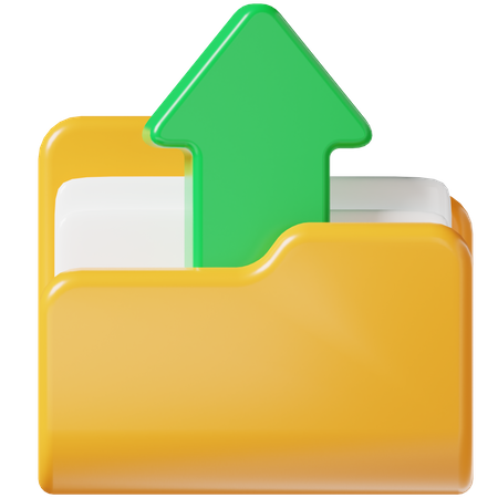 Upload  3D Icon