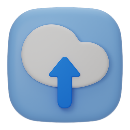 Upload  3D Icon