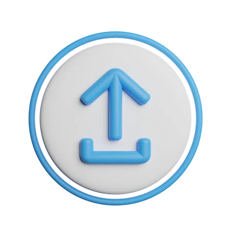 Upload Icon Sign 3D Icon
