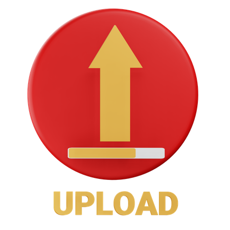 Upload  3D Icon