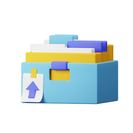 Upload Archive  3D Icon