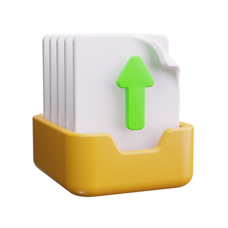 Subir arquivo  3D Icon