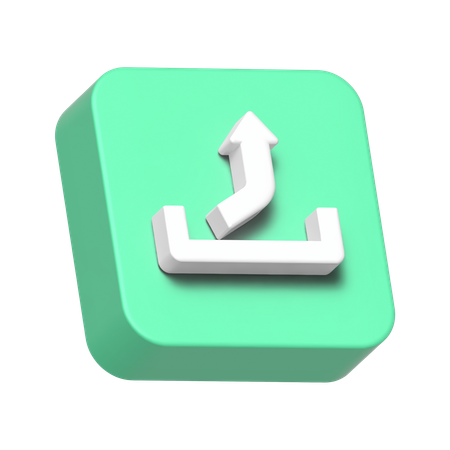 Upload Arrow  3D Icon
