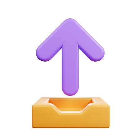 Upload Arrow  3D Icon