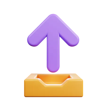 Upload Arrow  3D Icon