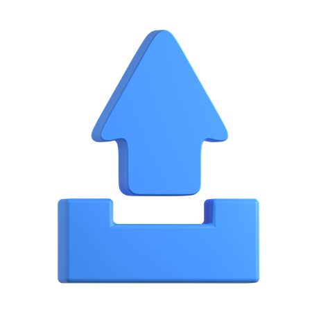 Upload Arrow  3D Icon