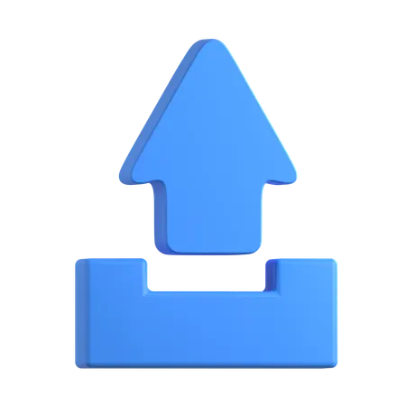 Upload Arrow  3D Icon