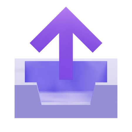 Upload Arrow  3D Icon