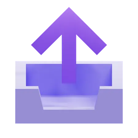 Upload Arrow  3D Icon