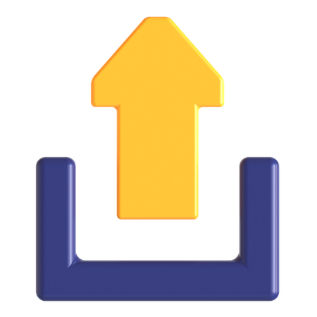 Upload Arrow  3D Icon