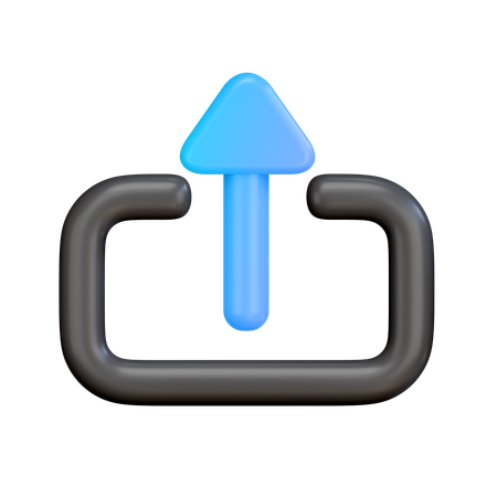 Upload Arrow  3D Icon