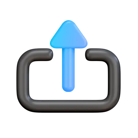 Upload Arrow  3D Icon