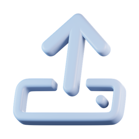Upload arrow  3D Icon