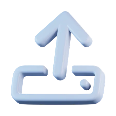Upload arrow  3D Icon