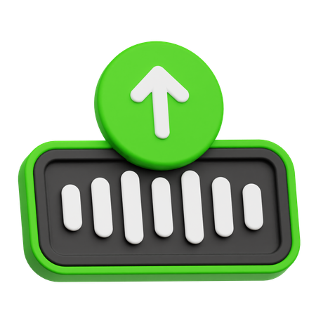 Upload Audio  3D Icon