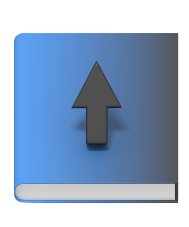 本をアップロード  3D Icon