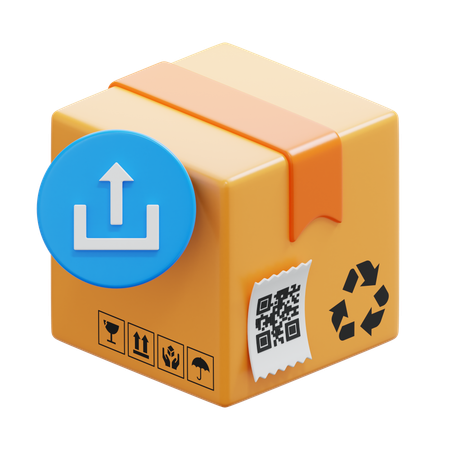 Upload-Box  3D Icon