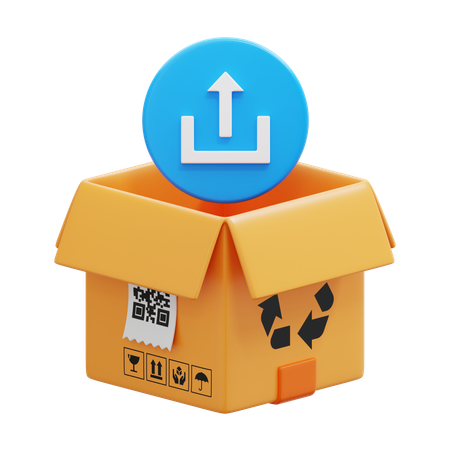 Upload Box  3D Icon