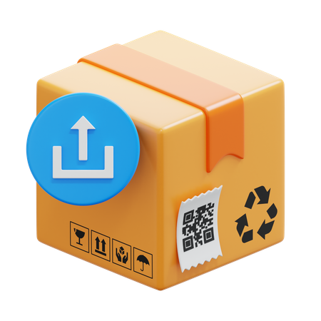 Upload Box  3D Icon