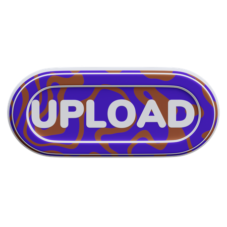 Upload Button  3D Icon