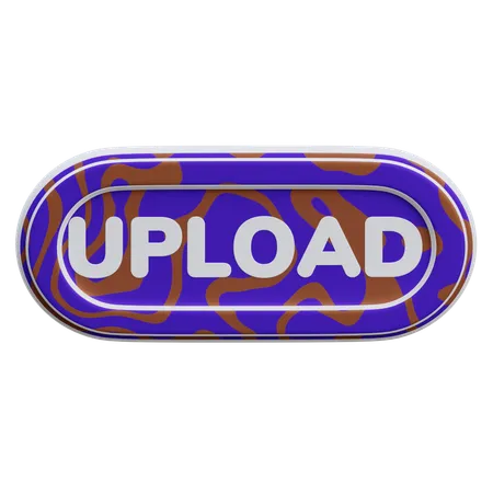 Upload Button  3D Icon