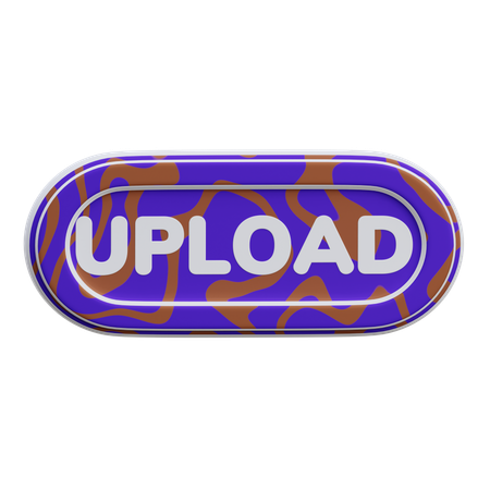 Upload Button  3D Icon