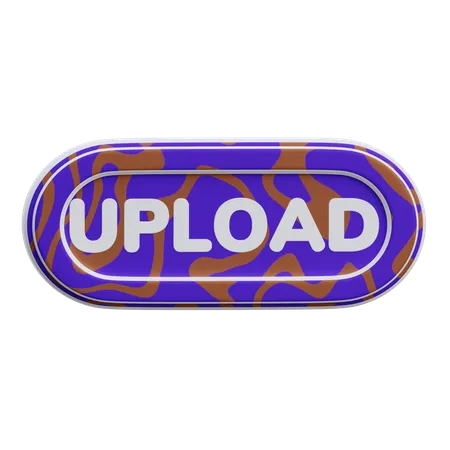 Upload Button  3D Icon