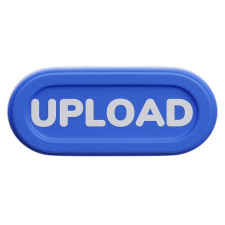 Upload Button  3D Icon