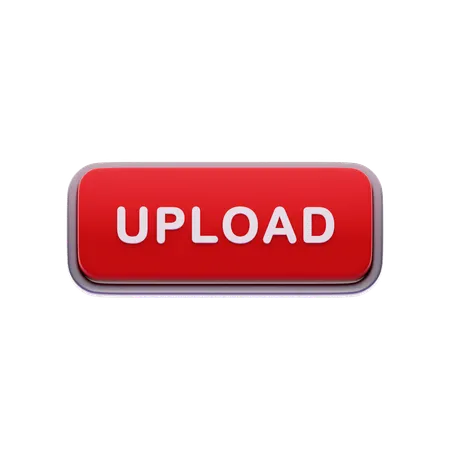 Upload button  3D Icon