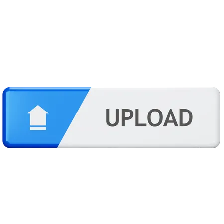 Upload Button  3D Icon