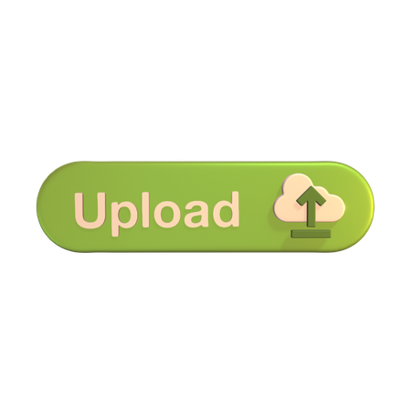 Upload Button  3D Icon