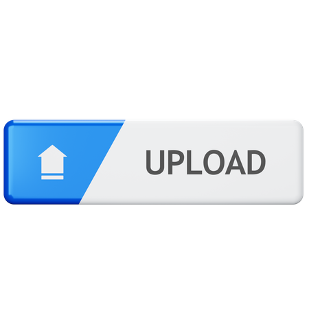 Upload Button  3D Icon