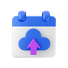 3d up arrow calendar logo