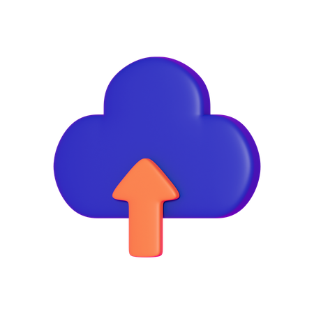 Upload data  3D Icon