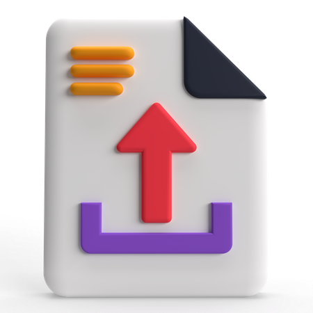 Datei hochladen  3D Icon