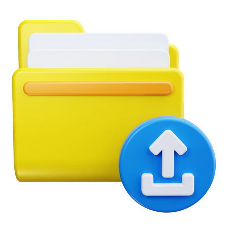 Upload de pasta  3D Icon
