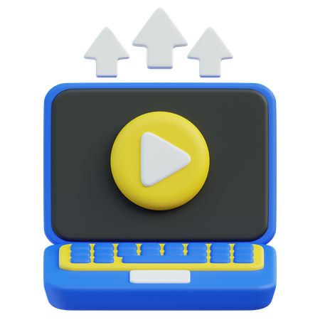 Upload de vídeo  3D Icon