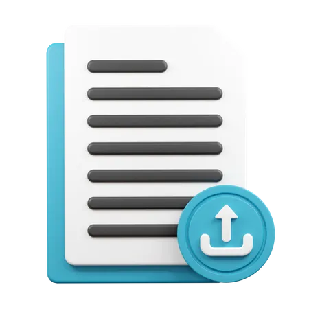 Upload Document  3D Icon